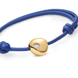 Small Gold Nugget Bracelet with Diamond