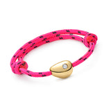 Chubby Gold Nugget Bracelet with Diamond