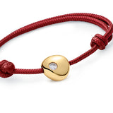 Small Gold Nugget Bracelet with Diamond