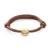 Small Gold Nugget Bracelet with Diamond