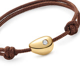 Chubby Gold Nugget Bracelet with Diamond