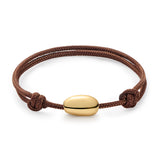 Long Gold Nugget Bracelet Plain