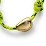Chubby Gold Nugget Bracelet with Diamond