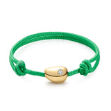 Chubby Gold Nugget Bracelet with Diamond