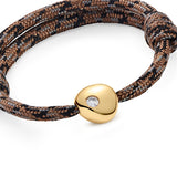 Small Gold Nugget Bracelet with Diamond