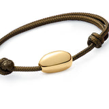 Long Gold Nugget Bracelet Plain