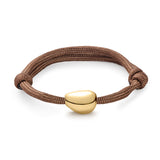 Chubby Gold Nugget Bracelet Plain