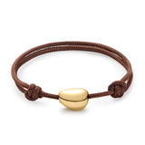 Chubby Gold Nugget Bracelet Plain