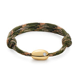 Long Gold Nugget Bracelet with Diamond