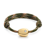 Big Gold Nugget Bracelet with Diamond