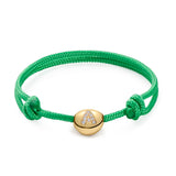 Small Gold Nugget Bracelet with Diamond Letter